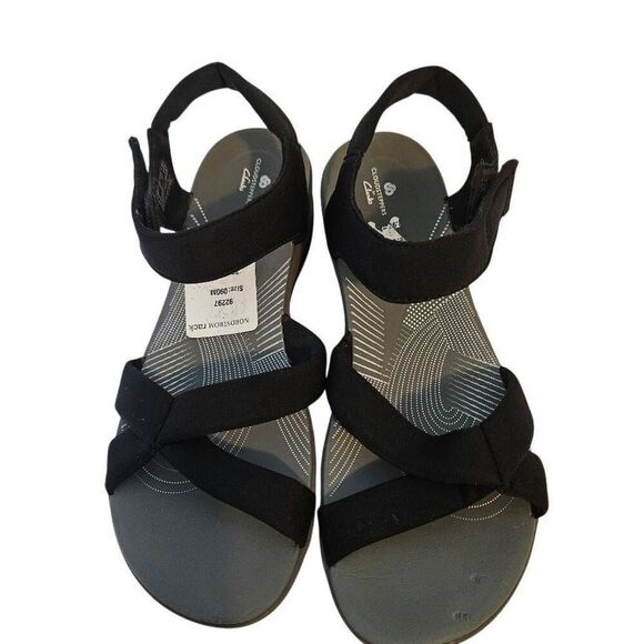 Clarks Cloud Stepper sandals, black. Size 9. - Picture 5 of 5